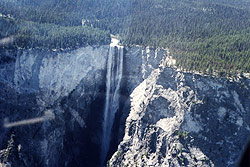 Face on view of Hunlen Falls