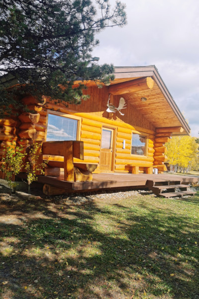 Mt. Monarch log cabin